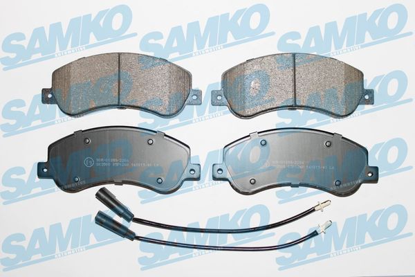 Комплект гальмівних накладок, дискове гальмо SAMKO 5SP1260