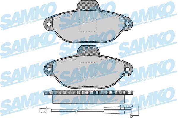 Комплект гальмівних накладок, дискове гальмо SAMKO 5SP1262