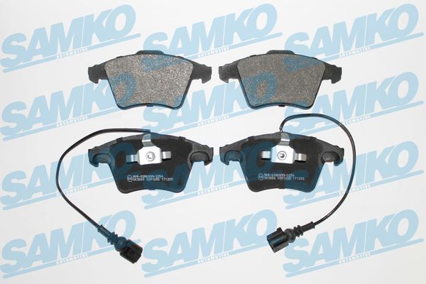 Комплект гальмівних накладок, дискове гальмо SAMKO 5SP1285