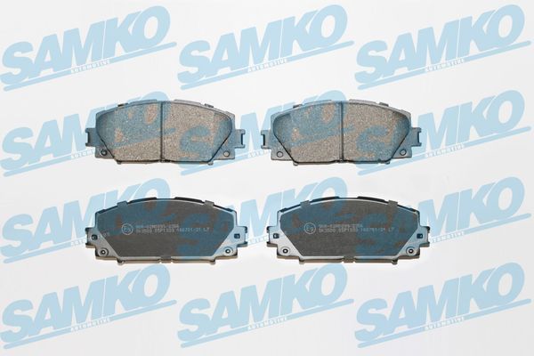 Комплект гальмівних накладок, дискове гальмо SAMKO 5SP1333