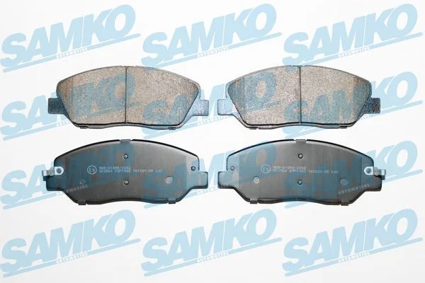 Stabdžių trinkelių rinkinys, diskinis stabdys SAMKO 5SP1382