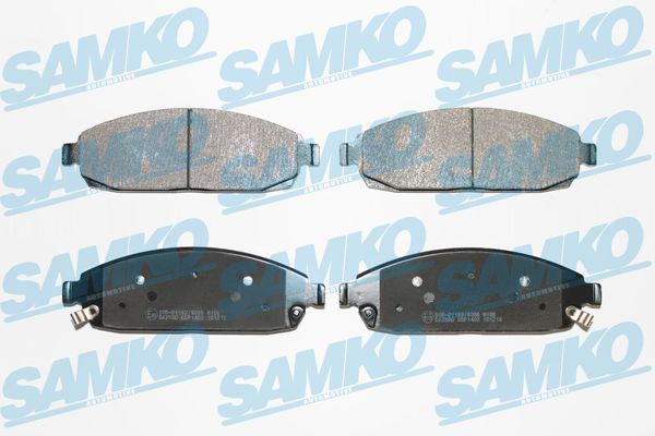 Комплект гальмівних накладок, дискове гальмо SAMKO 5SP1403