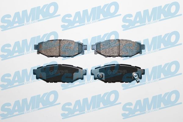 Комплект гальмівних накладок, дискове гальмо SAMKO 5SP1408