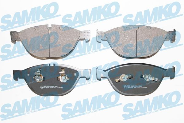 Комплект гальмівних накладок, дискове гальмо SAMKO 5SP1410