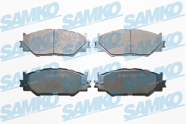 Комплект гальмівних накладок, дискове гальмо SAMKO 5SP1412