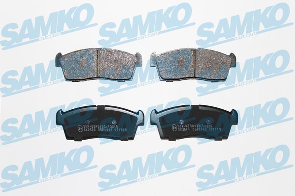 Комплект гальмівних накладок, дискове гальмо SAMKO 5SP1442