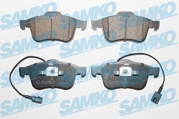 Комплект гальмівних накладок, дискове гальмо SAMKO 5SP1470