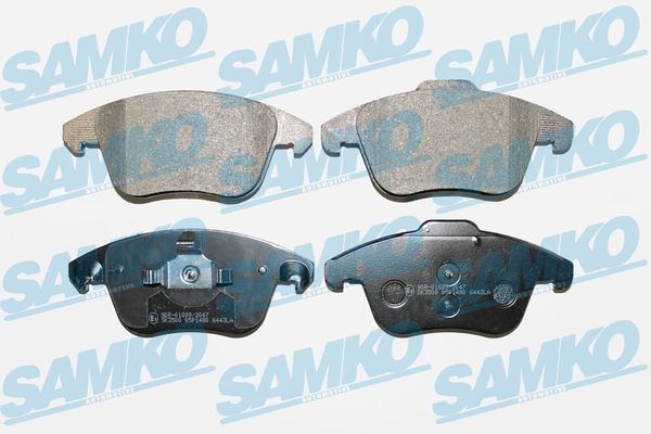 Комплект гальмівних накладок, дискове гальмо SAMKO 5SP1480