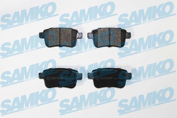 Комплект гальмівних накладок, дискове гальмо SAMKO 5SP1487