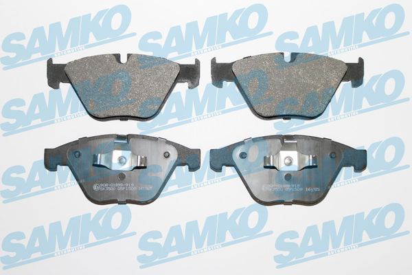 Комплект гальмівних накладок, дискове гальмо SAMKO 5SP1509