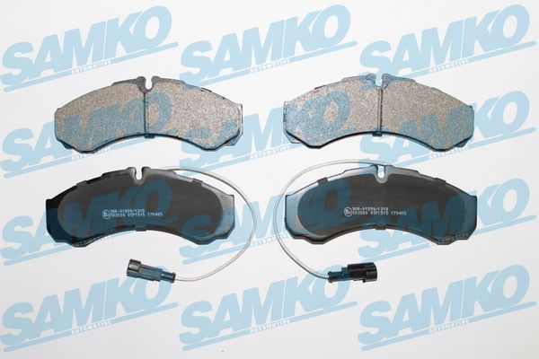 Комплект гальмівних накладок, дискове гальмо SAMKO 5SP1515