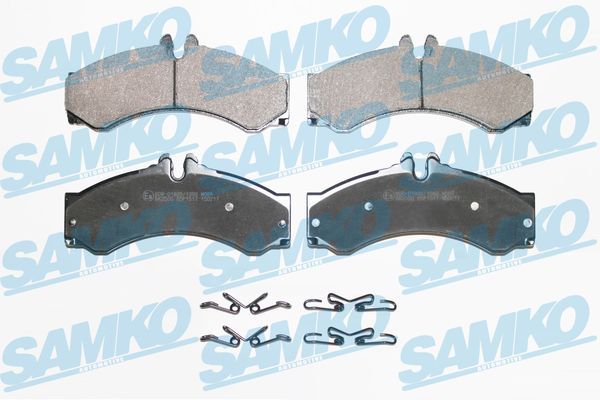 Комплект гальмівних накладок, дискове гальмо SAMKO 5SP1517