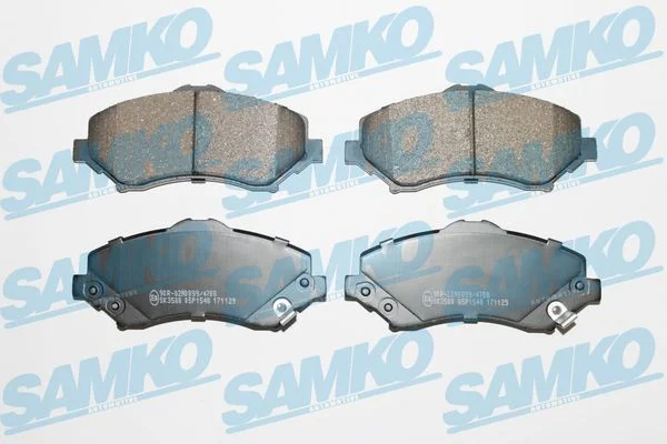 Stabdžių trinkelių rinkinys, diskinis stabdys SAMKO 5SP1548