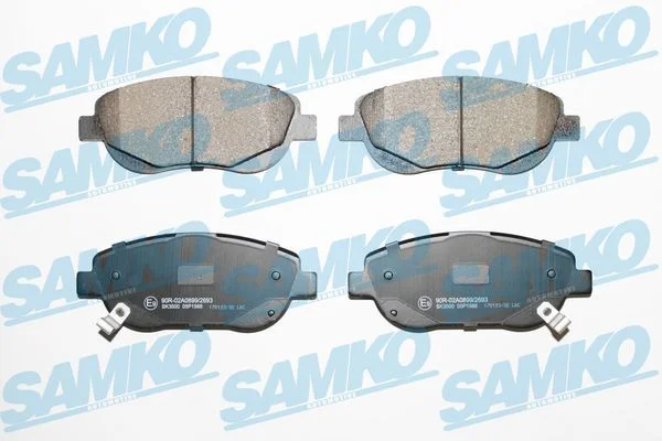 Stabdžių trinkelių rinkinys, diskinis stabdys SAMKO 5SP1566