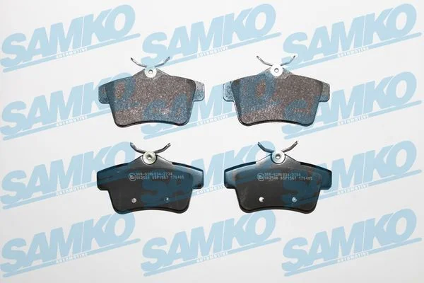 Stabdžių trinkelių rinkinys, diskinis stabdys SAMKO 5SP1567