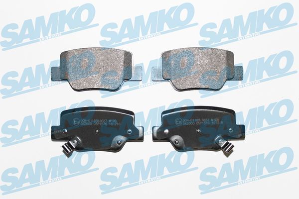 Комплект гальмівних накладок, дискове гальмо SAMKO 5SP1576