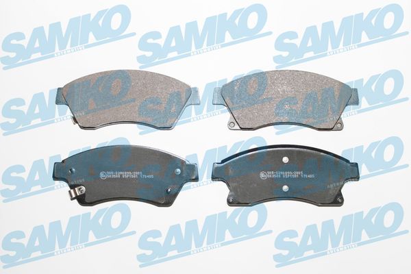 Комплект гальмівних накладок, дискове гальмо SAMKO 5SP1581