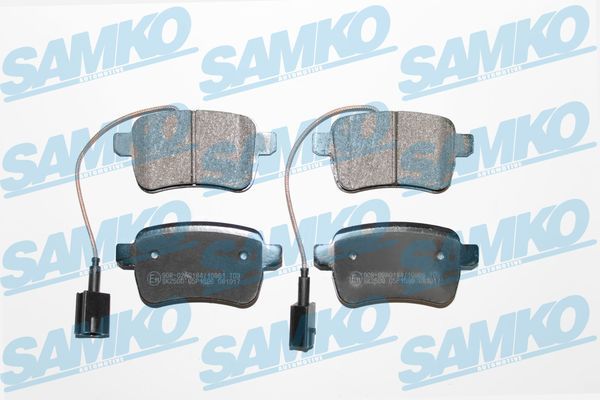 Комплект гальмівних накладок, дискове гальмо SAMKO 5SP1596