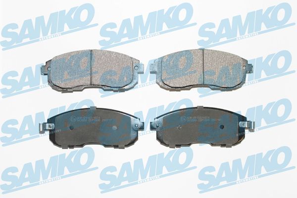 Комплект гальмівних накладок, дискове гальмо SAMKO 5SP1606