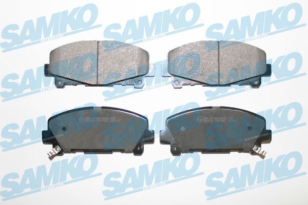 Комплект гальмівних накладок, дискове гальмо SAMKO 5SP1607
