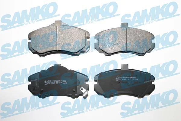 Stabdžių trinkelių rinkinys, diskinis stabdys SAMKO 5SP1609