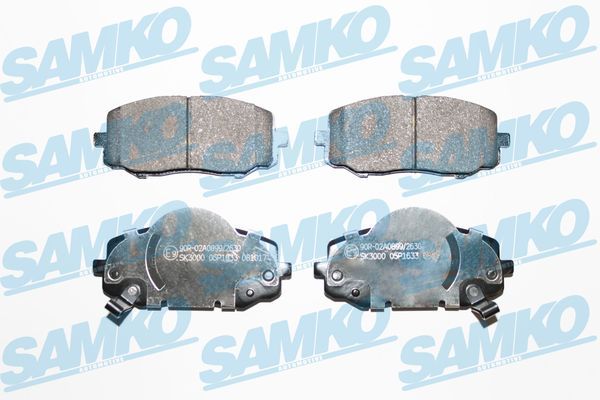 Комплект гальмівних накладок, дискове гальмо SAMKO 5SP1633