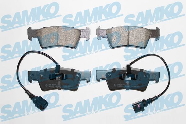 Комплект гальмівних накладок, дискове гальмо SAMKO 5SP1667