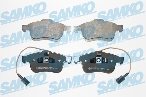 Комплект гальмівних накладок, дискове гальмо SAMKO 5SP1674