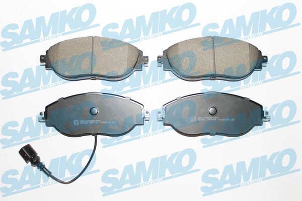 Комплект гальмівних накладок, дискове гальмо SAMKO 5SP1734