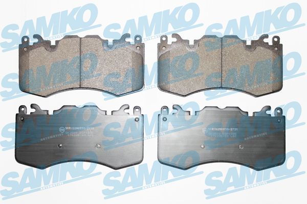 Комплект гальмівних накладок, дискове гальмо SAMKO 5SP1885