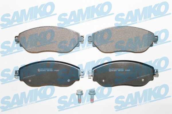 Комплект гальмівних накладок, дискове гальмо SAMKO 5SP1901