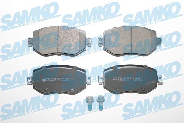 Комплект гальмівних накладок, дискове гальмо SAMKO 5SP2005