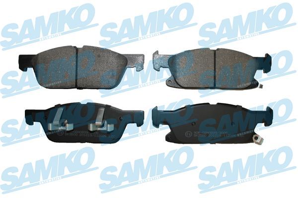 Комплект гальмівних накладок, дискове гальмо SAMKO 5SP2026