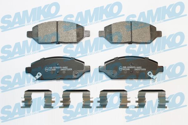 Комплект гальмівних накладок, дискове гальмо SAMKO 5SP2050K