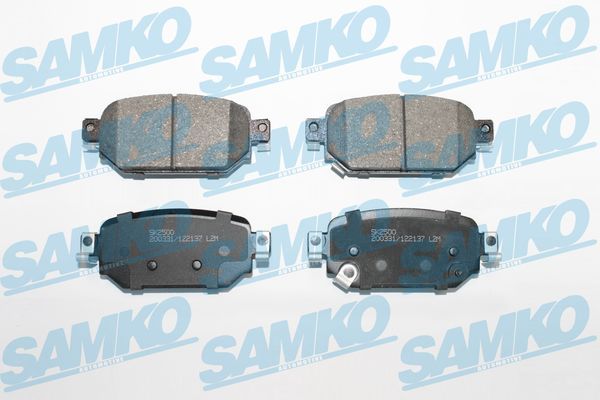 Комплект гальмівних накладок, дискове гальмо SAMKO 5SP2137