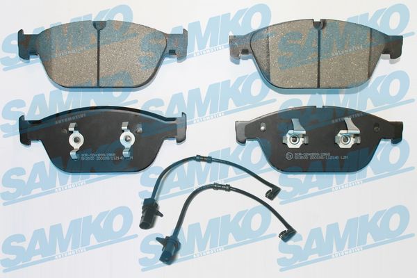 Комплект гальмівних накладок, дискове гальмо SAMKO 5SP2140A