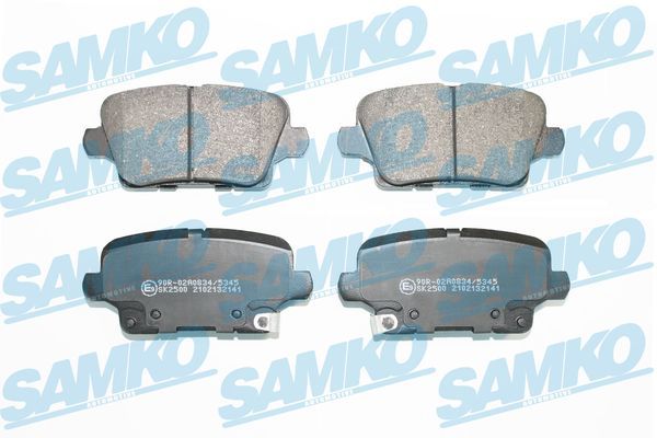 Комплект гальмівних накладок, дискове гальмо SAMKO 5SP2141