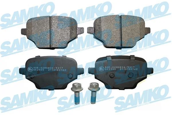 Stabdžių trinkelių rinkinys, diskinis stabdys SAMKO 5SP2162