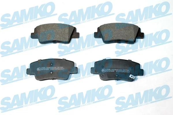 Stabdžių trinkelių rinkinys, diskinis stabdys SAMKO 5SP2361