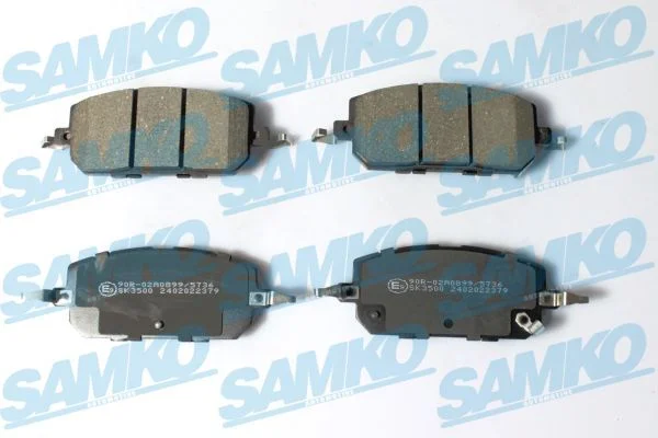 Stabdžių trinkelių rinkinys, diskinis stabdys SAMKO 5SP2379
