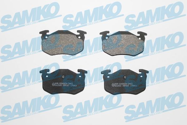 Комплект гальмівних накладок, дискове гальмо SAMKO 5SP307