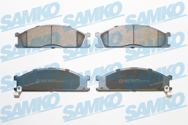 Комплект гальмівних накладок, дискове гальмо SAMKO 5SP378
