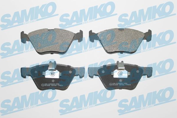 Комплект гальмівних накладок, дискове гальмо SAMKO 5SP406
