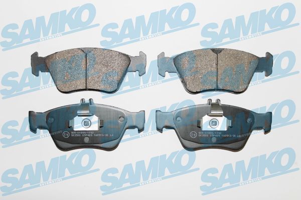 Комплект гальмівних накладок, дискове гальмо SAMKO 5SP409