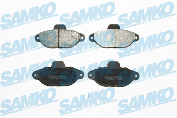 Комплект гальмівних накладок, дискове гальмо SAMKO 5SP483