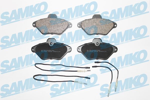 Комплект гальмівних накладок, дискове гальмо SAMKO 5SP486