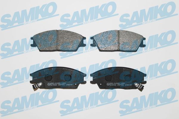 Комплект гальмівних накладок, дискове гальмо SAMKO 5SP542