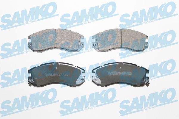 Комплект гальмівних накладок, дискове гальмо SAMKO 5SP546