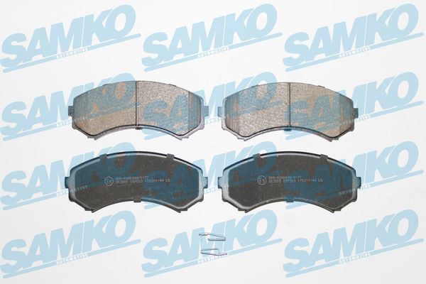 Комплект гальмівних накладок, дискове гальмо SAMKO 5SP569