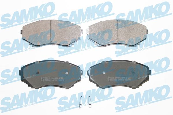 Комплект гальмівних накладок, дискове гальмо SAMKO 5SP570